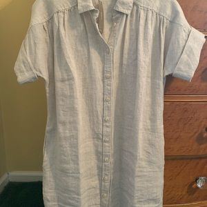 J Crew XSP linen dress NWT.